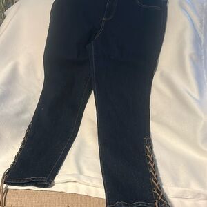 d.jeans skinny jeans lace up ankles